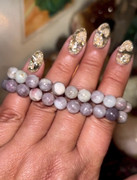 Lavender amethyst crystal bracelet
