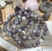 Porcelain jasper bracelet with crystals and geodes